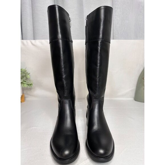 La Canadienne Shoes - La Canadienne Passion Black Leather Ridding Boots Women's 5 Equestrian knee High